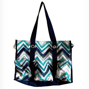 Thirty-One Chevron Print Utility Tote